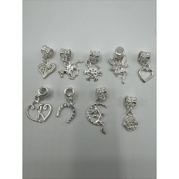 Variety of Silver Tone Bangle Spacers Jewelry Making - Picture 4 of 7